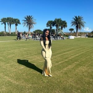 Elegant Yellow Off-Shoulder Dress